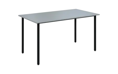 JSB 140N Jídelní stůl 1394 x 800 mm, deska šedá / podnož černá